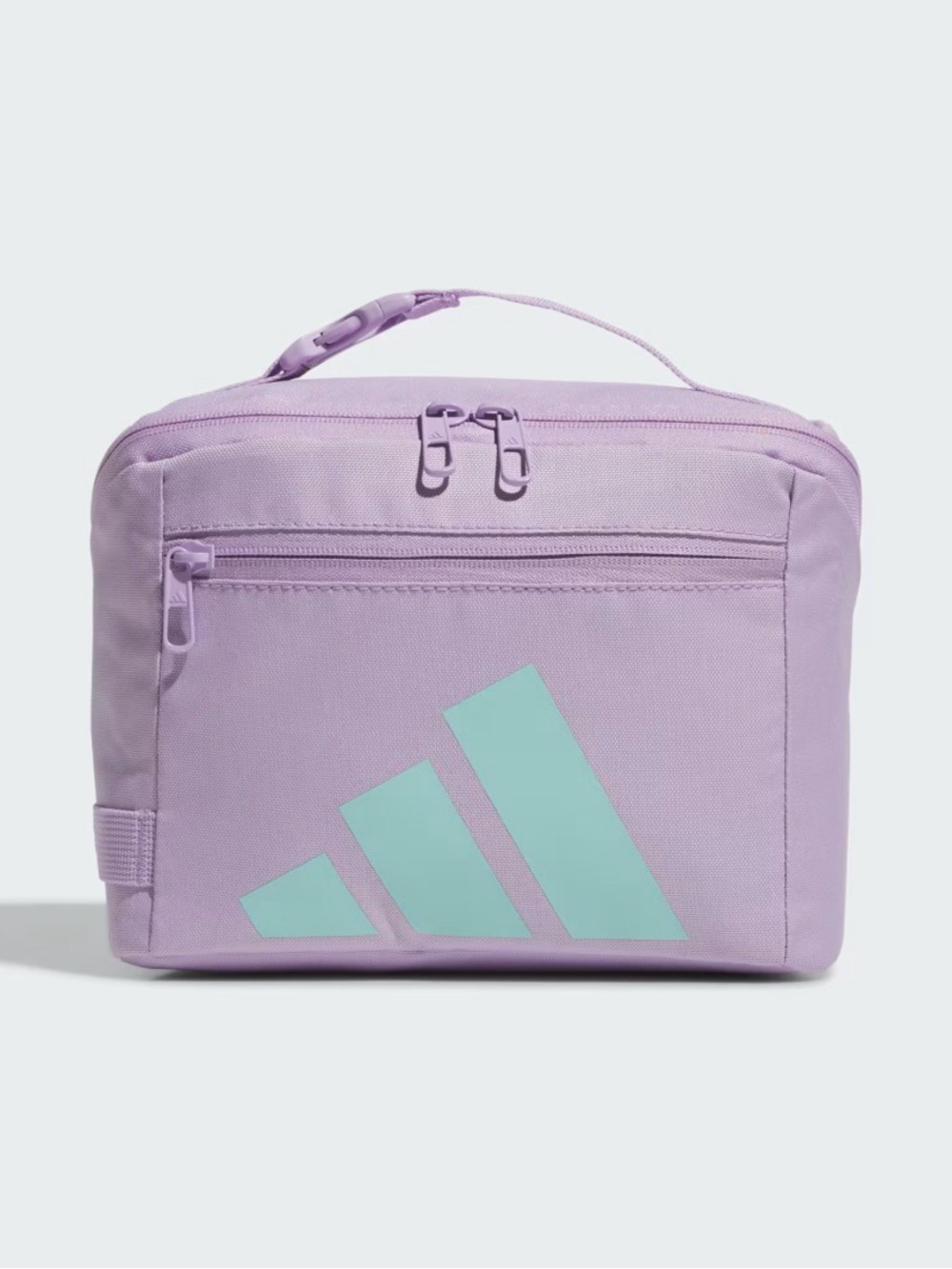 Adidas Affiliate Insulated School Lunchbox Handle & Zipper Violet Purple Mint